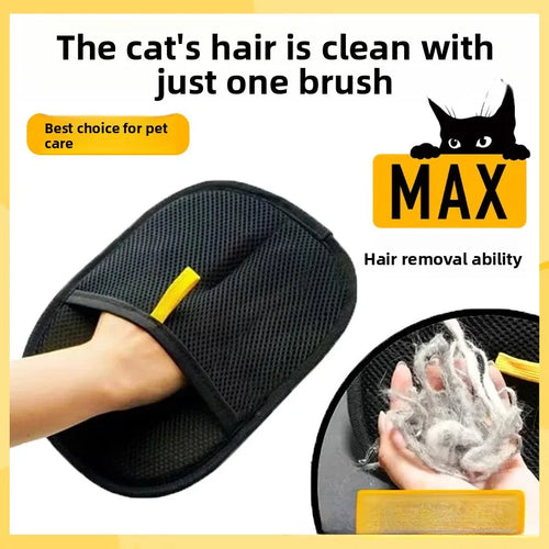 Cat Dog Hair Remover Glove Pet Grooming Brush Deshedding Tool for Removing Fur Lint Loose Hair Cleaning Mitt